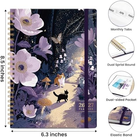 ZOTIA Planner 2026-2027 Jul 2026-Jun 2027 Academic Monthly & Weekly Planner