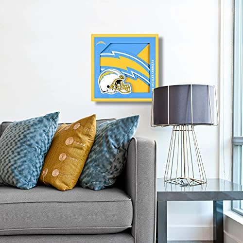 YouTheFan NFL Los Angeles Chargers 3D Logo Series Wall Art