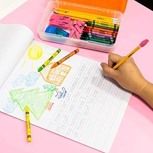 BAZIC Products Pink Pencil-Top Eraser Caps, Latex-Free, PVC-Free, 20 Count