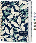 Planner 2026-2027, Jul 2026-Jun 2027 Academic Monthly & Weekly Planner | 6.3" x 8.5" Hardcover Pretty Calendar Planner for Women, Spiral Organizer for School Office Home Supplies, Botanic Berry
