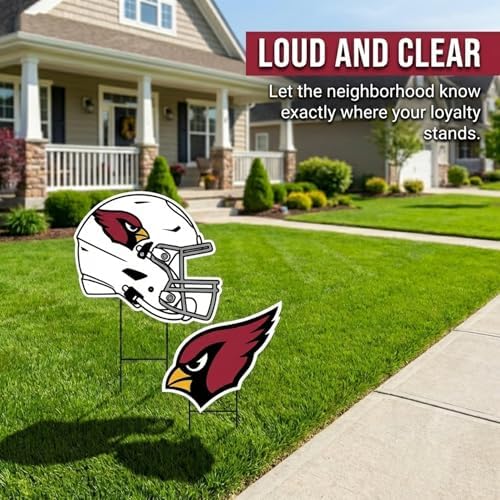 NFL Logo & Helmet 2 Pack Yard Sign Set