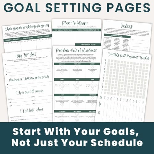 bloom daily planners 2027 Pocket Planner (January 2027 - December 2027) - 4” x 6” MINI Weekly Monthly Agenda Organizer & Calendar Year Book - Green Eucalyptus
