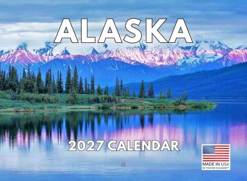 Alaska Calendar 2027 Alaskan Gifts Monthly Wall Calender 12 Month