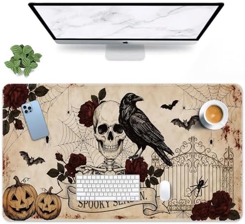 Britimes Large Mouse Pad, Mouse Pad, 31.5 x 15.7 Inch, Halloween Gothic