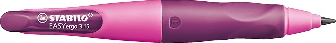 STABILO - EASYergo 3.15 - Ergonomic Mechanical Pencil - Left-Handed - Pack of 1 - Pink/Lilac with Sharpener