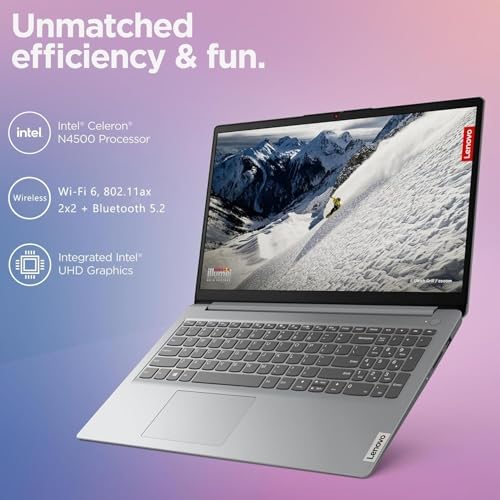 Lenovo IdeaPad 15.6" FHD Laptop for Business and Student, 36GB RAM, 1TB SSD, Intel Dual-core Processor, WiFi6, Bluetooth 5.2, Type-C, HDMI, Cloud Grey, Windows 11 Pro, Z&O Accessories