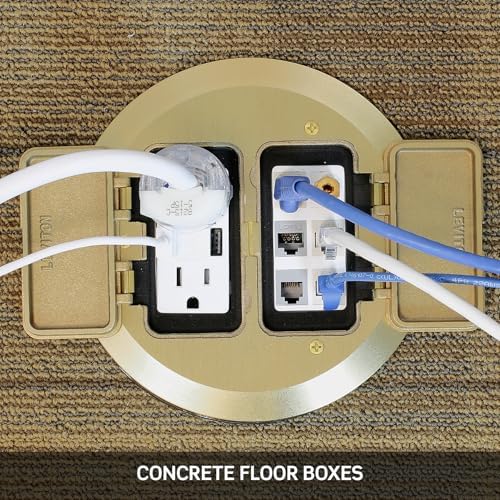 Leviton Leveling Ring for Concrete Floor Box System, FBLEV-GY, Gray