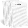 321Done To Do List Notepad, 5.5x8.5, 4-Pack, 50 Sheets Each, College Ruled