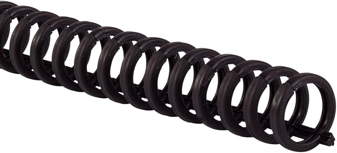 GBC Binding Spines / Spirals / Coils, 1/2" Diameter, 85 Sheet Capacity, ProClick, Black, 25 Pack (2515660)