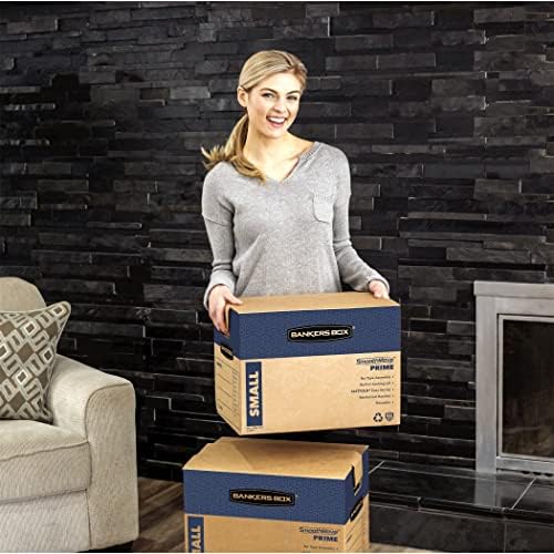 Bankers Box 10-Pack Small Prime HD Moving Boxes with Reinforced Handles