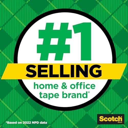 Scotch Magic Tape, Invisible, 2 Rolls