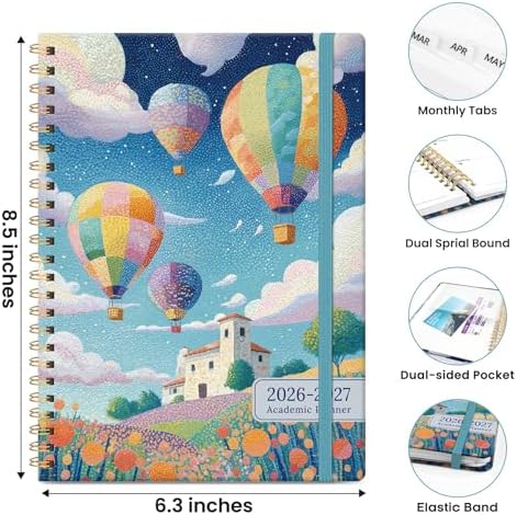 ZOTIA Planner 2026-2027 Jul 2026-Jun 2027 Academic Monthly & Weekly Planner