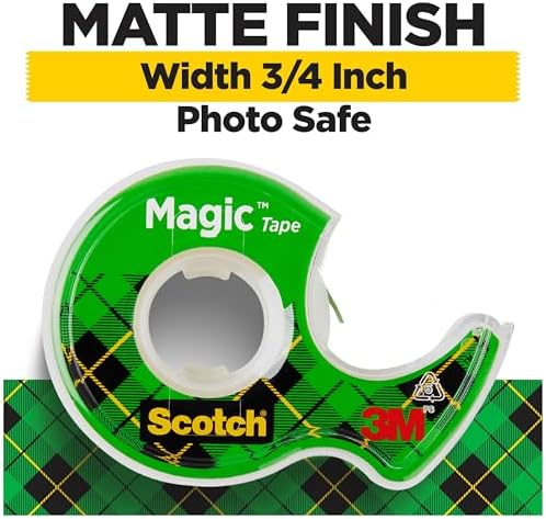 Scotch Magic Greener Tape, 0.75 in .x 900 in., 6 Rolls