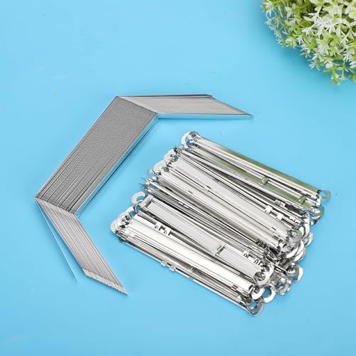 Iron Clips 50pcs Lightweight Paper Fasteners for Stable Document Binding Up to 350 A4 Sheets