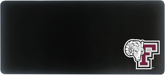 Fordham University Classic Cloth Desk Mat, Durable Office Supplies, Non-Slip Base, Responsive Desk Pad with Smooth Cloth Surface, Black