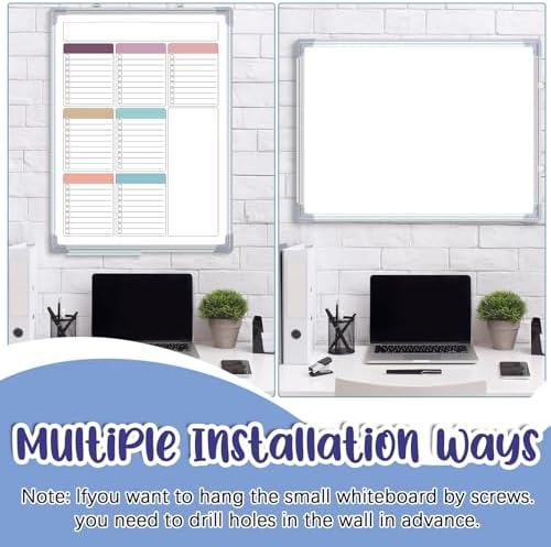 Lincia 24" x 18" Magnetic to Do List Whiteboard, Weekly Planner, Soft