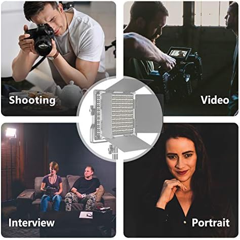 NEEWER Professional Metal Bi-Color LED Video Light for Studio, YouTube