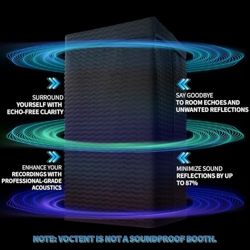 Portable Vocal Booth for Recording, Sound Booth for Home Studio