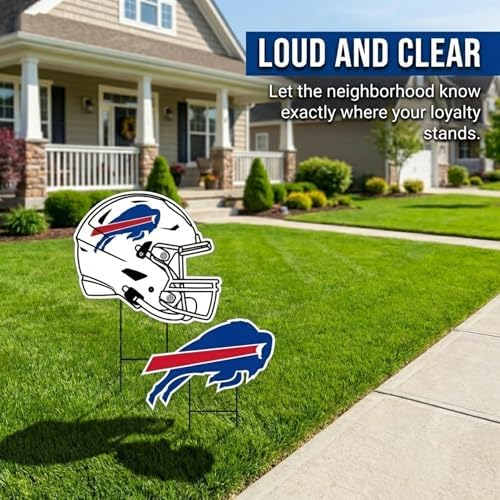 NFL Logo & Helmet 2 Pack Yard Sign Set