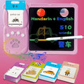 Writing Drawing Tablet with Talking Flash Cards - Chinese Pink
