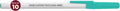DISCOUNT PROMOS Custom Value Stick Pens Set of 10, Personalized Bulk Pack - Black Ink, Great for Office, School, Business, Tradeshows, Events - Teal