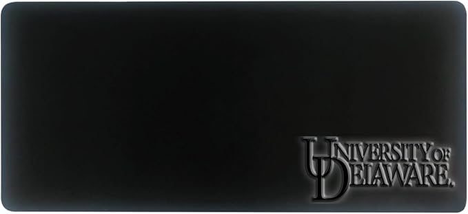 University of Delaware Alumni Desk Mat, Durable Office Supplies, Non-Slip Base, Responsive Desk Pad with Smooth Surface, Black