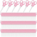 Honoson 150 Pack Student Scissors Bulk with Ruler Blade,Pink