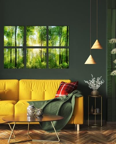YPY Sound Absorbing Wall Art Forest Trees, Acoustic Panels Sound Proofing
