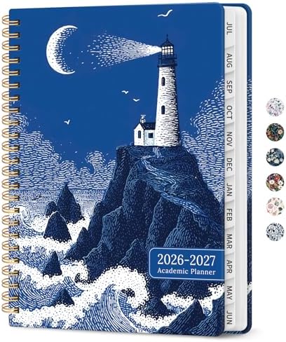 Planner 2026-2027, Monthly & Weekly Jul 2026-Jun 2027 Calendar Planner