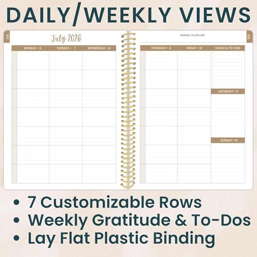 Daisy by bloom daily planners 2026-2027 Academic Year Student Planner (July 2026 - July 2027) - Elementary Through Middle School Calendar Agenda Book - 7” x 9" - Bows