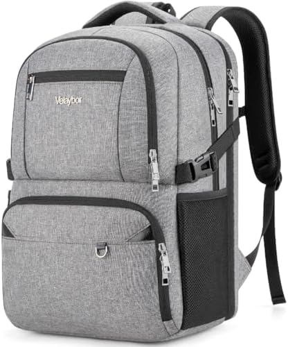 Insulated Lunch Backpack Fit 17" Laptop with Cooler Compartment