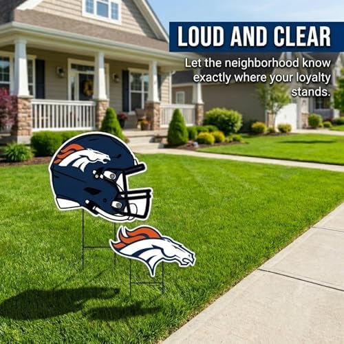NFL Logo & Helmet 2 Pack Yard Sign Set