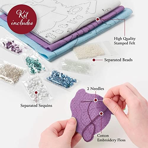 Bucilla Felt Applique Door Stopper Making Kit, Let It Snow, Perfect for DIY Arts and Crafts, 89632E