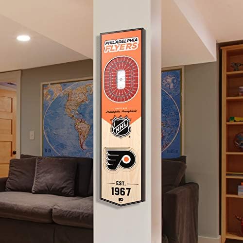 YouTheFan NHL Philadelphia Flyers 3D 8 x 32 Stadium Banner