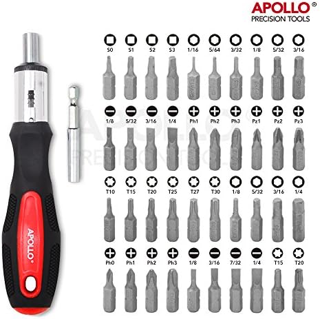 Apollo Tools 71 Piece Complete Household Tool Set, Red DT0204
