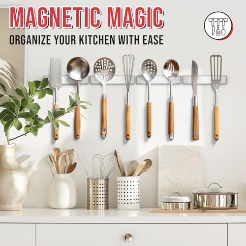 FINDMAG Bar Magnets, 30 Pack Bar Magnets with Adhesive, 2.36x0.39x0.12in