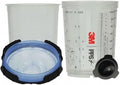 3M PPS 2.0 Spray Gun Cup Kit, 26312, Midi, 13.5 Ounces, 125-Micron Filter, for Cars, Furniture, 1 Paint Cup, 50 Disposable Liners, 32 Sealing Plugs | 125-Micron Filter; 50 Disposable Lids and Liners, 1 Paint Cup, 32 Sealing Plugs, Use w/ Paint Gun for ...