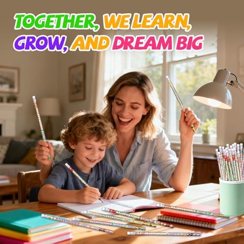 Kindergarten Pencils Colorful Birthday Pencils Fun Inspirational Pencil Back to School Pencil (120)