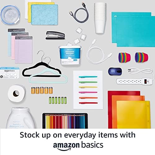 Amazon Basics 6 Cube Wire Grid Storage Organizer, Stackable Storage Cubes, Modular Closet Organizer Shelves, 14.6" D x 30.3" W x 44.8" H, White