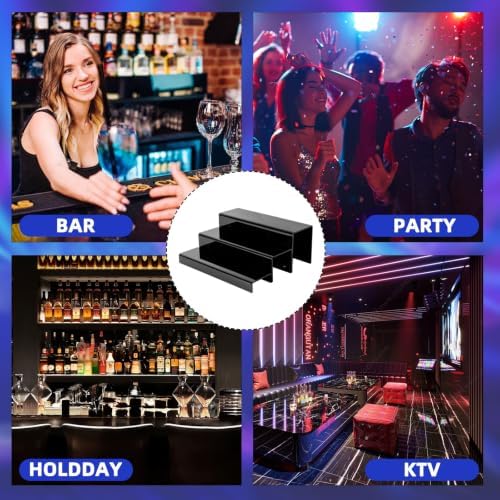 JUESHA 2 Pack Tiers Bar Shelves for Liquor Bottles