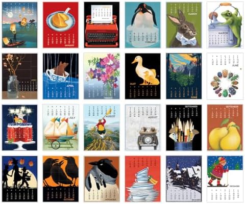 Linnea Design 2027 Desktop Calendar 5 x 7" Artwork by Johanna Riley and Linnea Riley