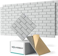 Soundsbay 18-Pack Brick Acoustic Panels, Self-Adhesive, 12"X12"