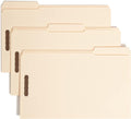 Smead Fastener File Folder, 2 Fasteners, Reinforced 1/3- Cut Tab, Legal Size, Manila, 50 Per Box