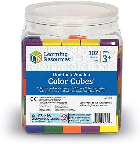 Learning Resources Wooden Color Cubes