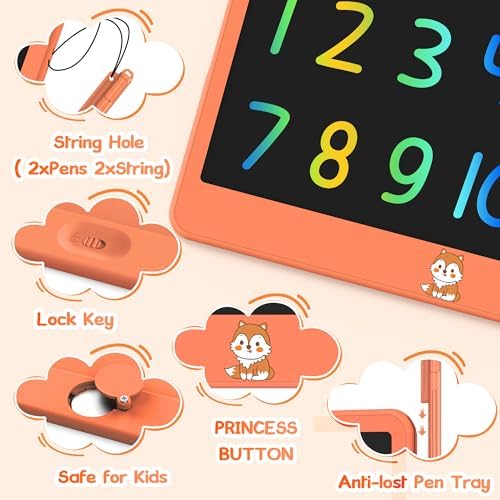 Hockvill 12 Inch LCD Writing Tablet, Toddler Doodle Board Toy Gift for Kids