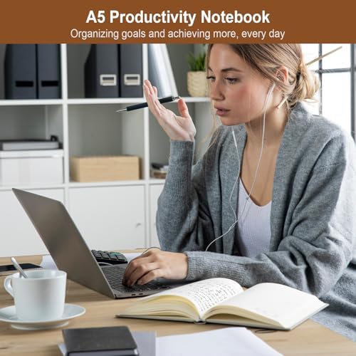 ViVin 12 Pack A5 Hardcover Lined Notebook,192 pg College Ruled 5.5x8.3