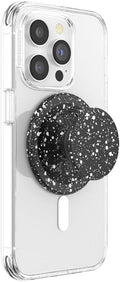 PopSockets Phone Grip for MagSafe, Magnetic Holder- Black Speckle | Removable, For Kindle / Android / iPhone, With Magnet, Black, Electronic Accessories, For iPad/Kindle/iPhone/Android