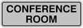 Standard Conference Room Sign - Lt Gray - Medium 5 Pack