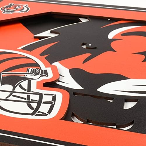YouTheFan NFL Cincinnati Bengals 3D Logo Series Wall Art
