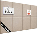 1/2'' Thick Felt Bulletin Board Squares, Dartboard Wall Protector